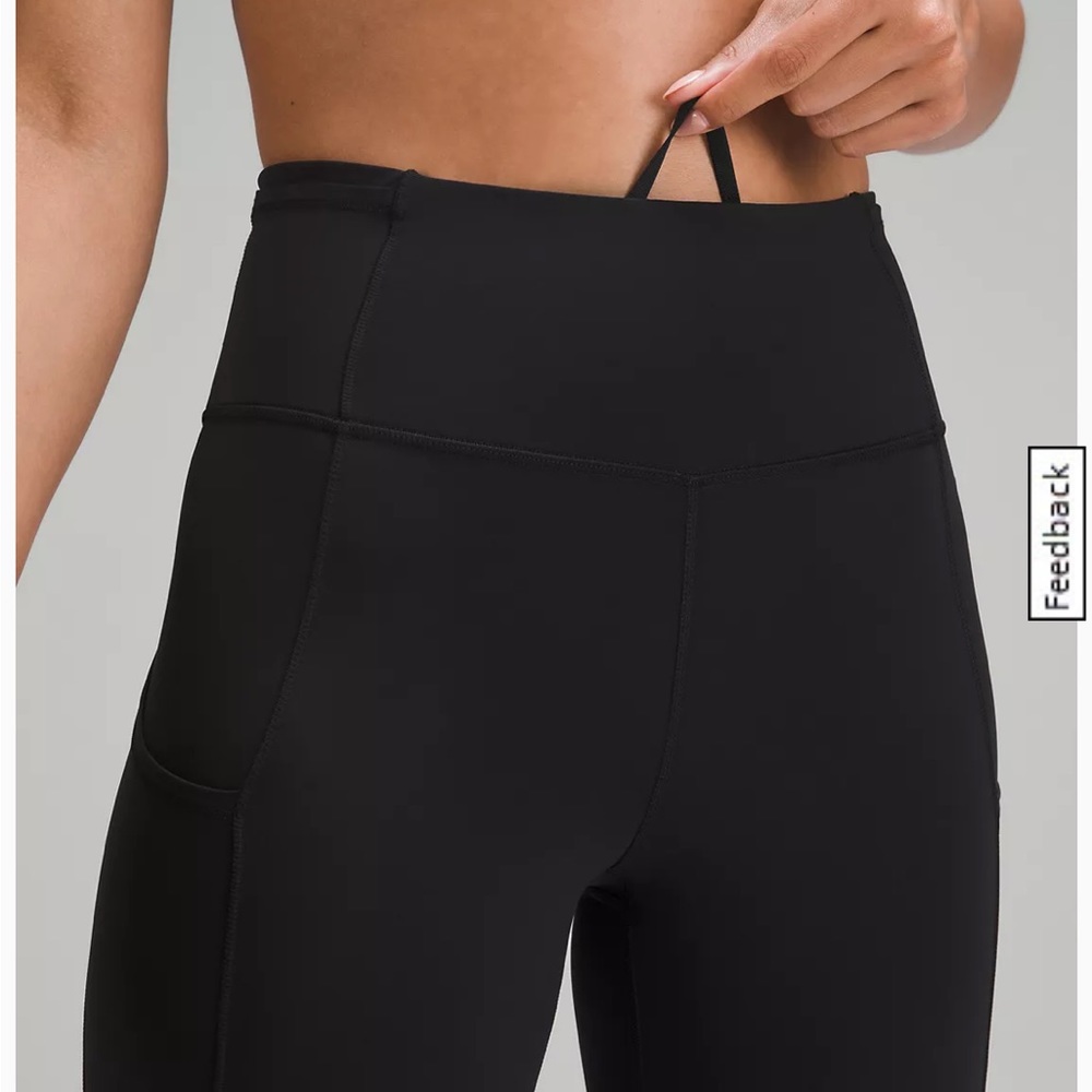 LULULEMON Fast and Free High Rise Crop 19” black